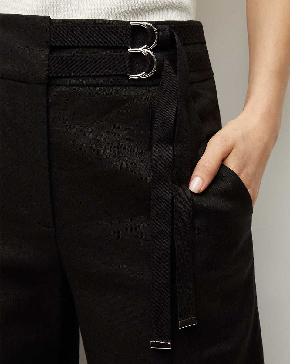CRUZ STRETCH-LINEN PANTS - 5