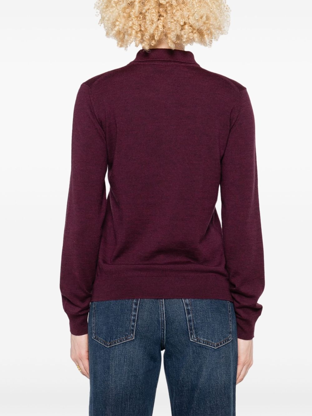 wool polo shirt - 4