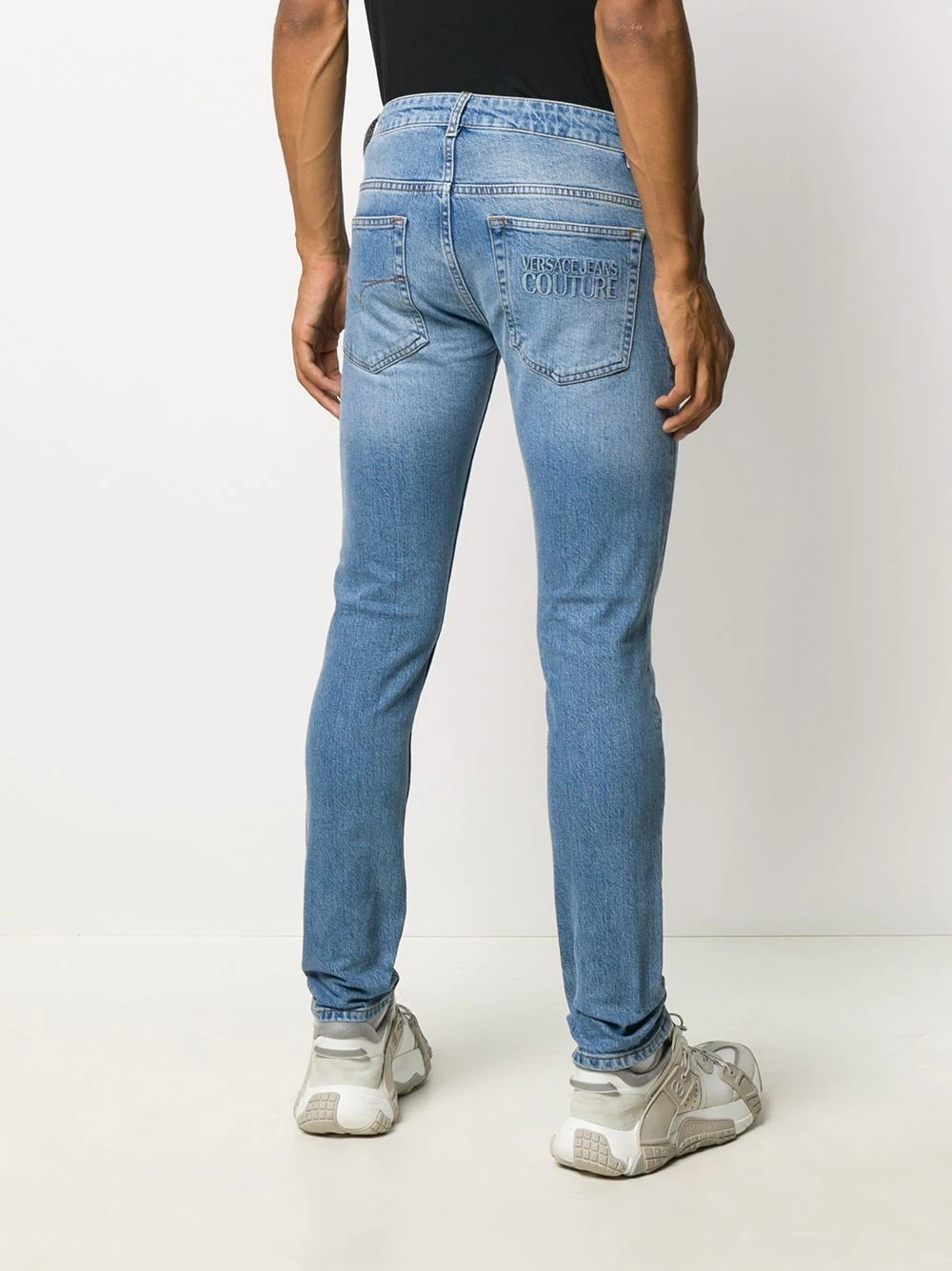 skinny-fit washed jeans - 4