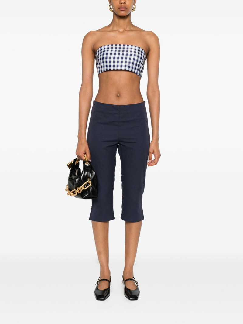 self-portrait gingham-check top outlook