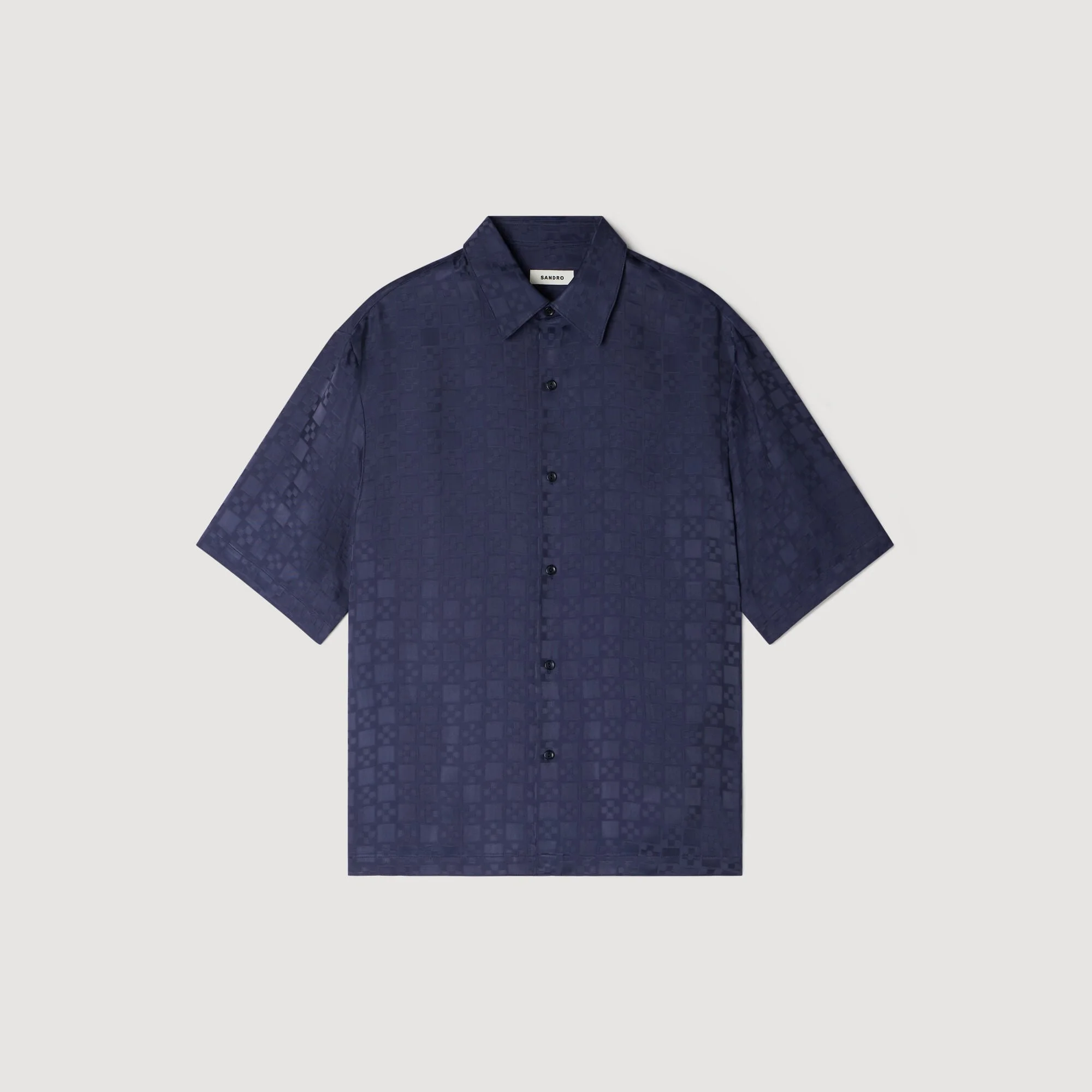 SQUARE CROSS LOOSE-FIT SHIRT - 1