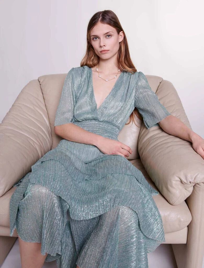 Stretch lurex ruffled dress - 3