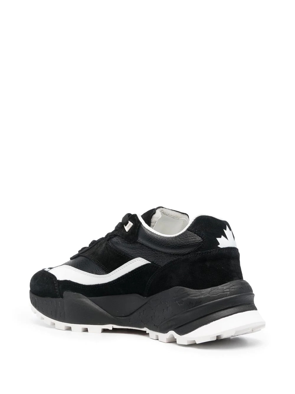 logo-print low-top sneakers - 3