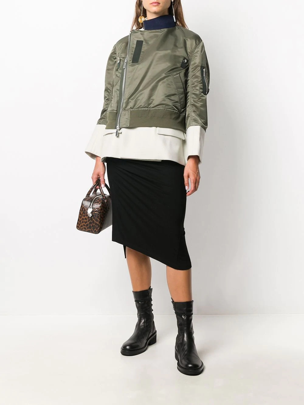 double layered bomber jacket  - 2