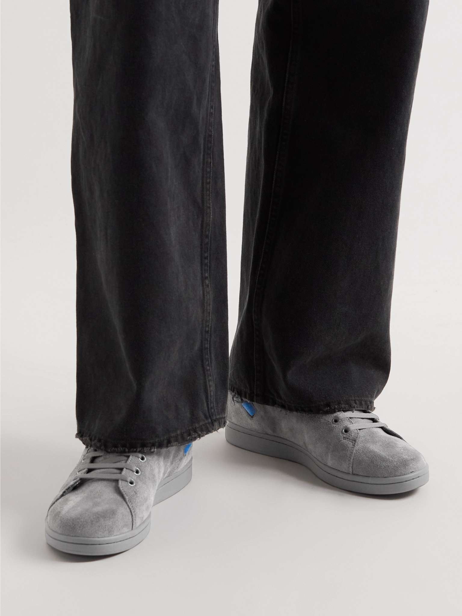 Orion Suede-Trimmed Leather Senakers - 2