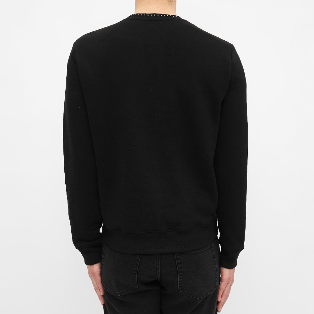 Saint Laurent Stud Collar Destroyed Crew Sweat - 5