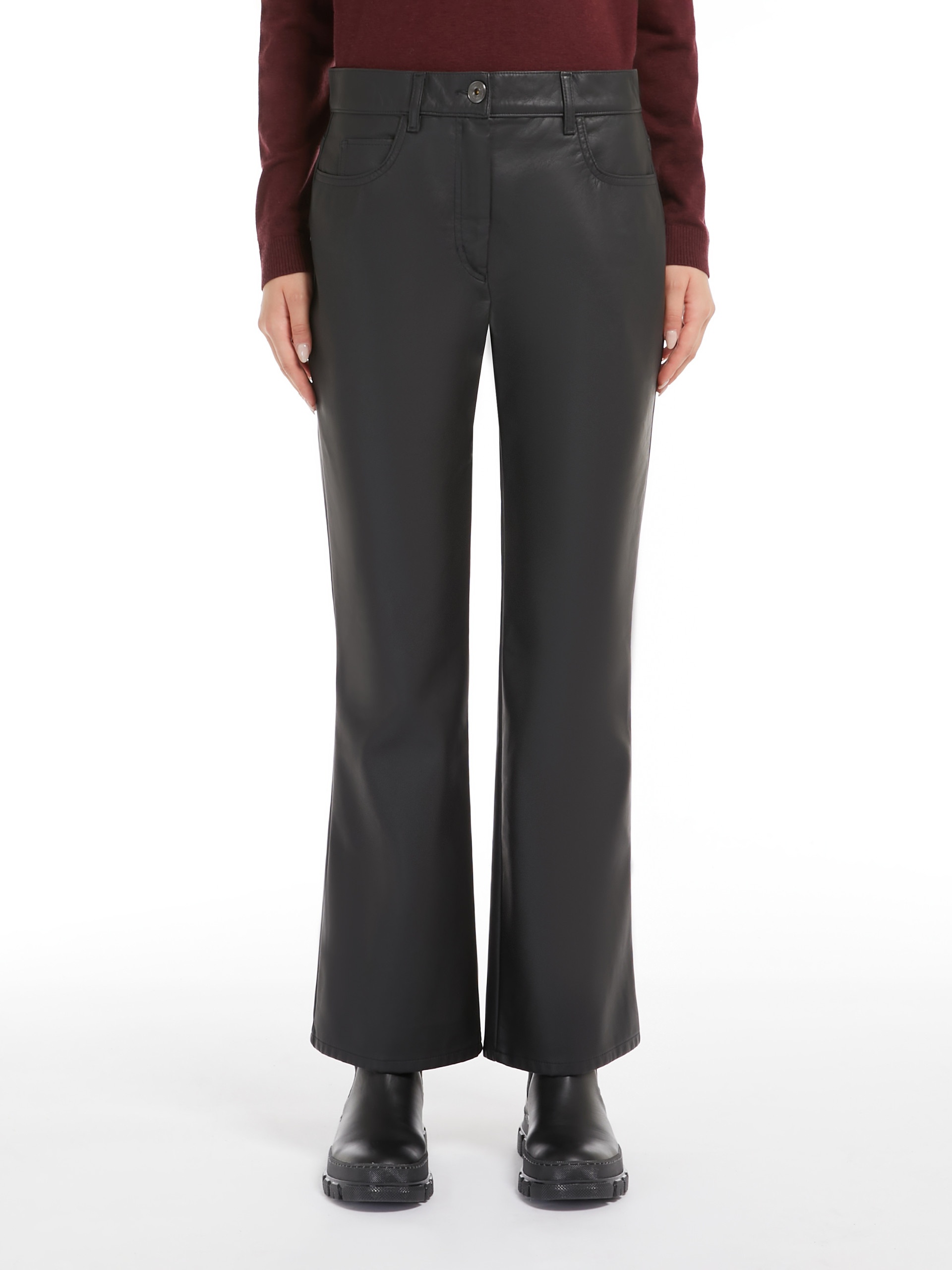 CALIFFO Coated fabric trousers - 3
