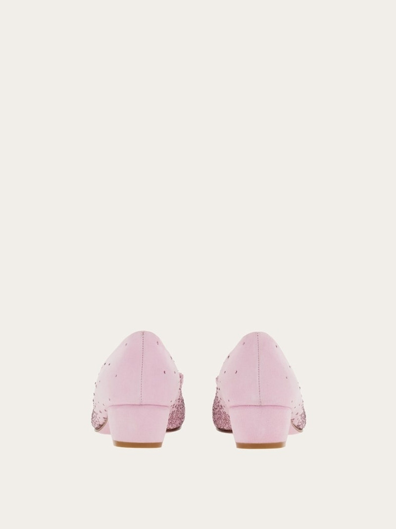 FERRAGAMO VARA BOW PUMP WITH DÉGRADÉ CRYSTALS outlook