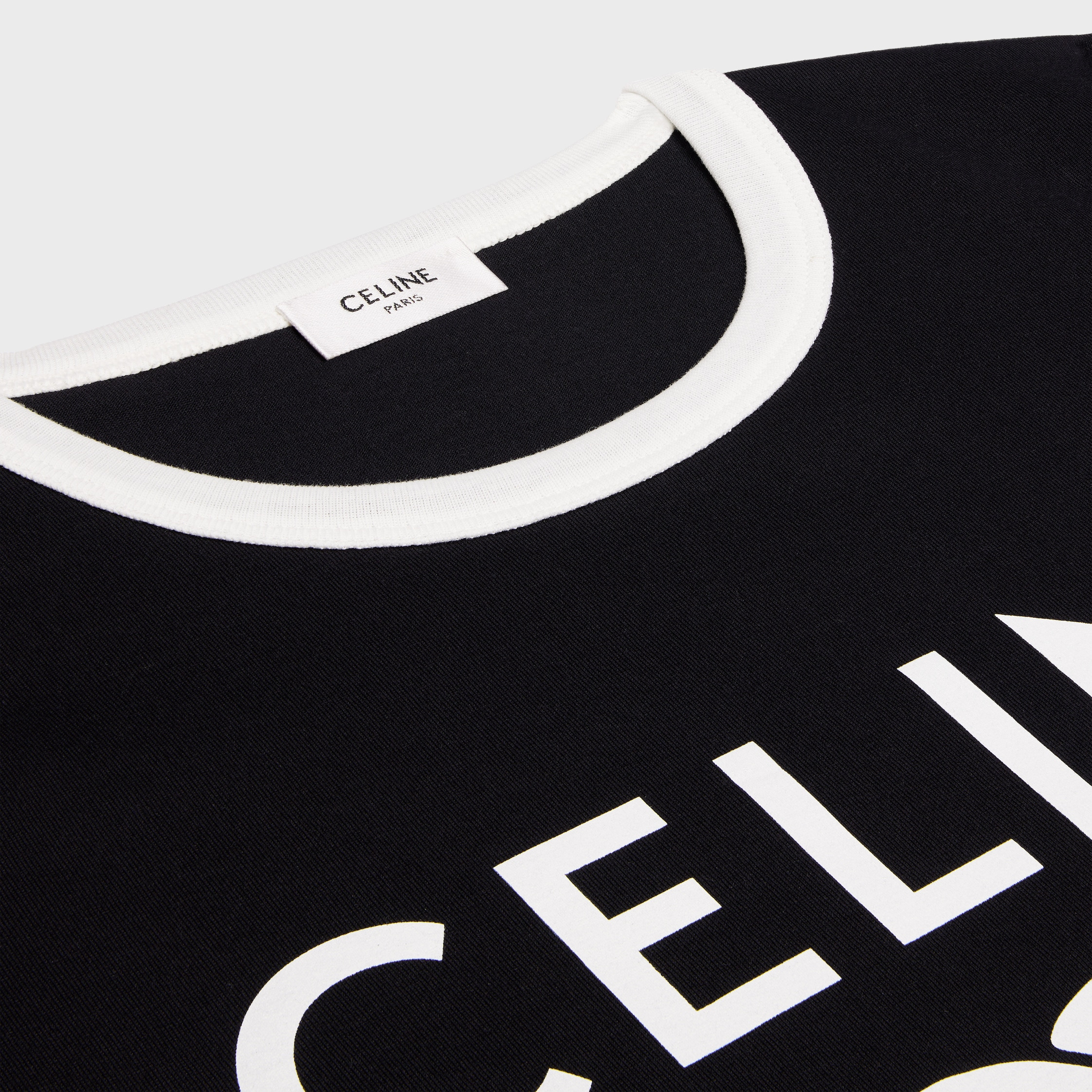 CELINE PARIS T-SHIRT IN COTTON JERSEY - 3