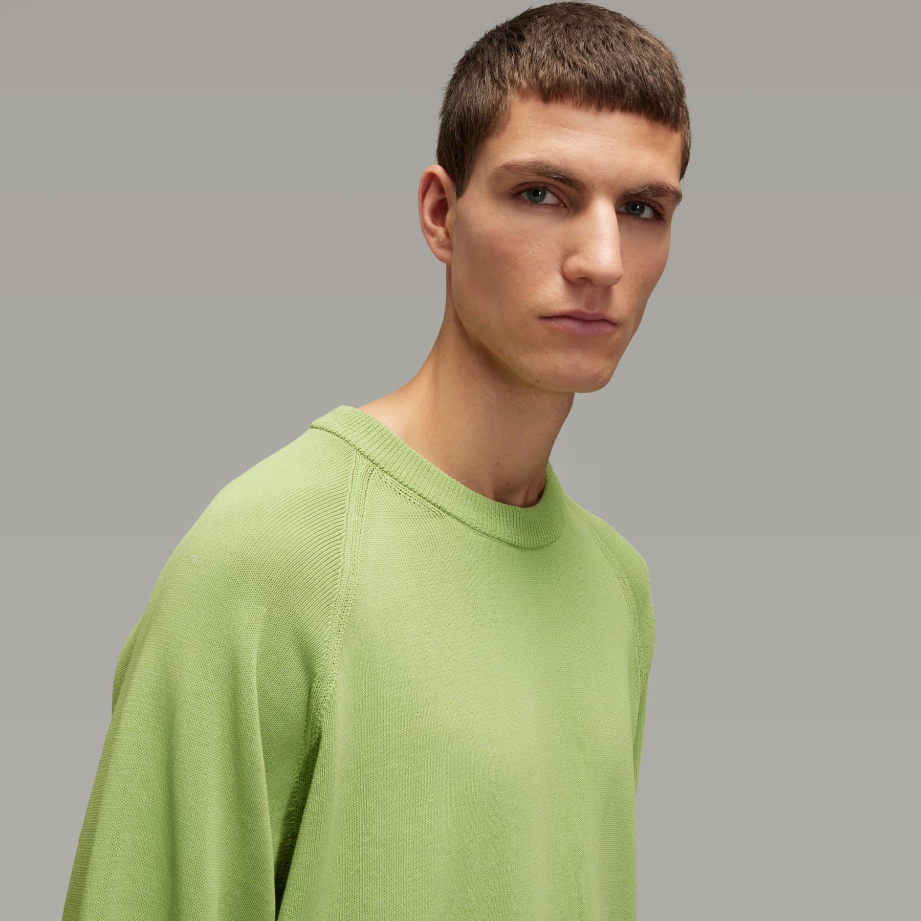 Y-3 Logo Knit Crew Sweatshirt - 6