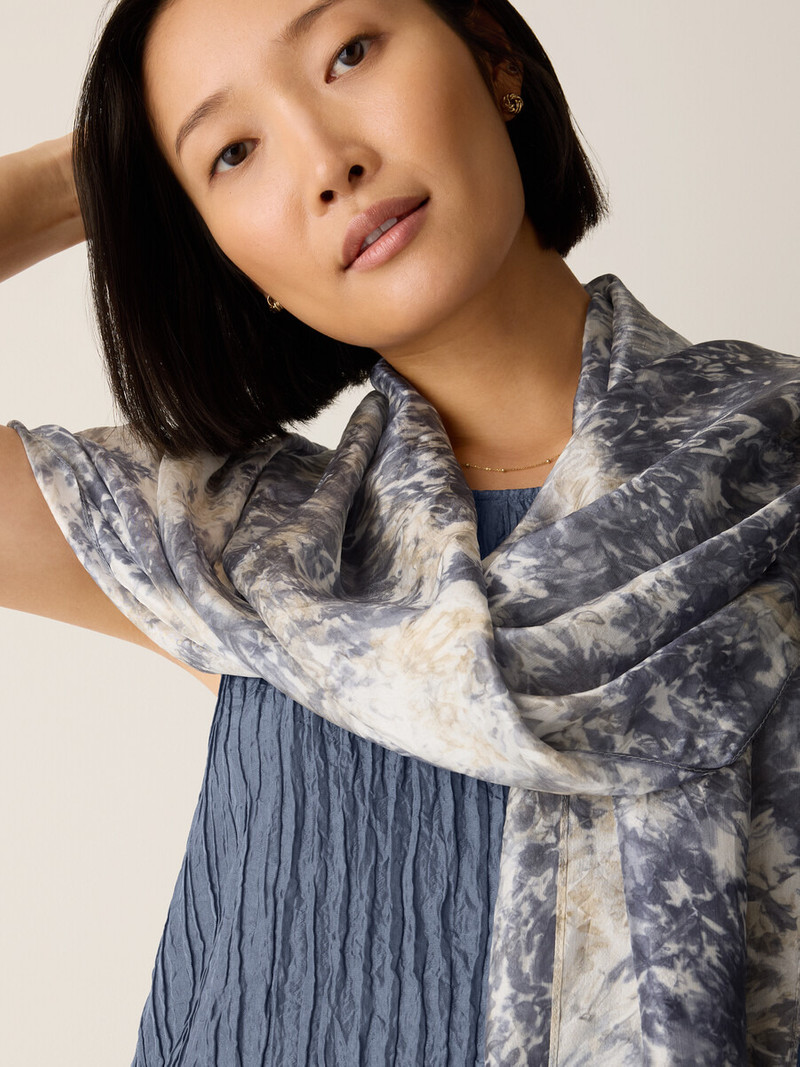 Hand-Dyed Silk Scarf 4