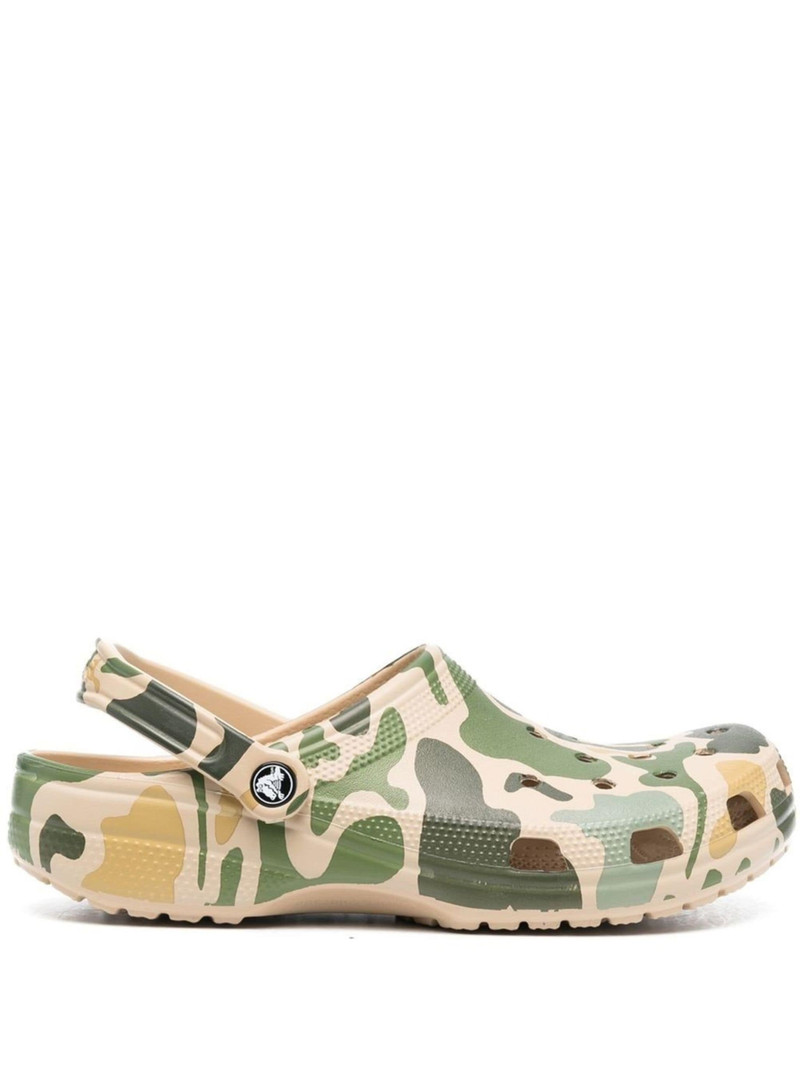 camouflage-print moulded clogs - 1