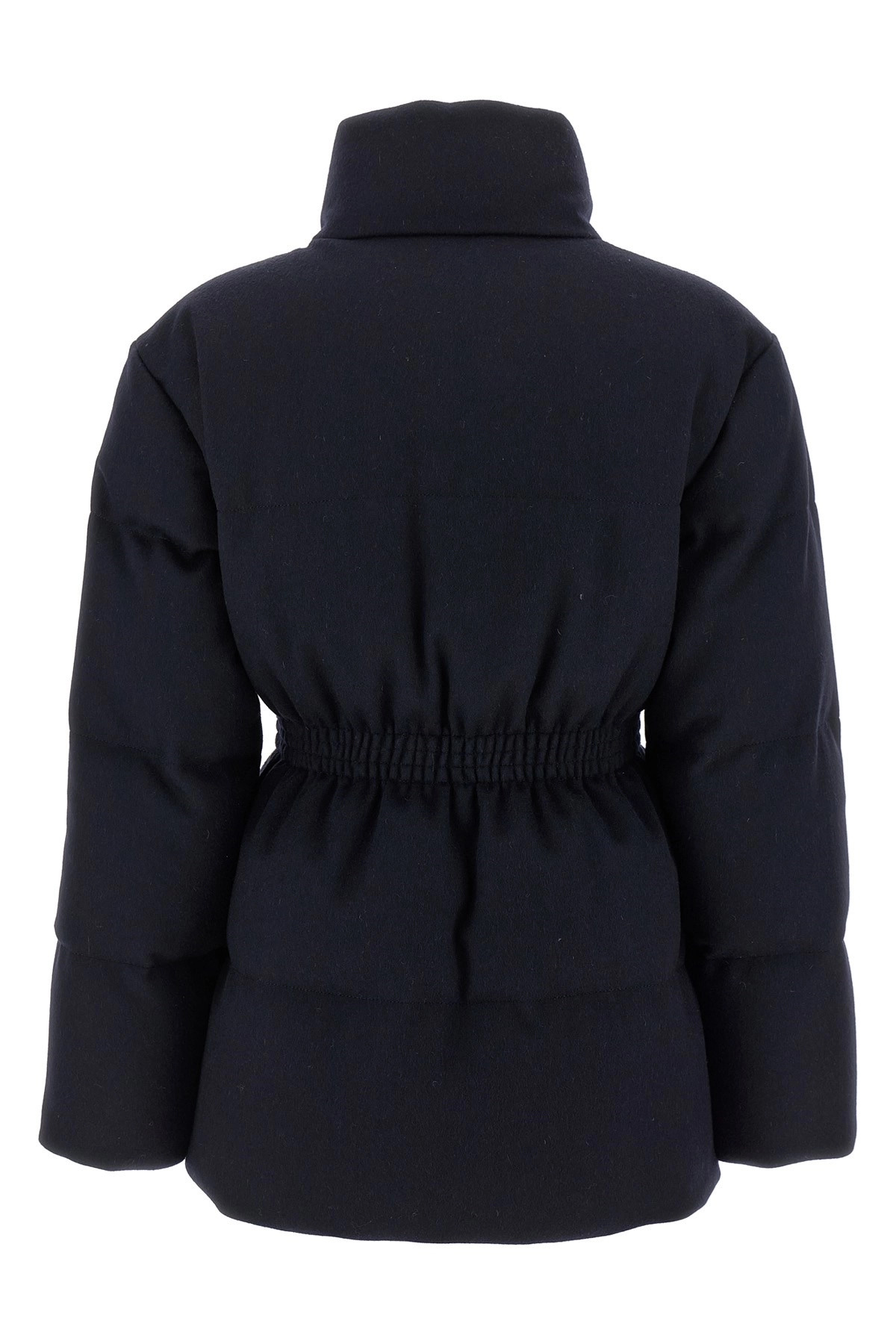 Belt wool down jacket - 2