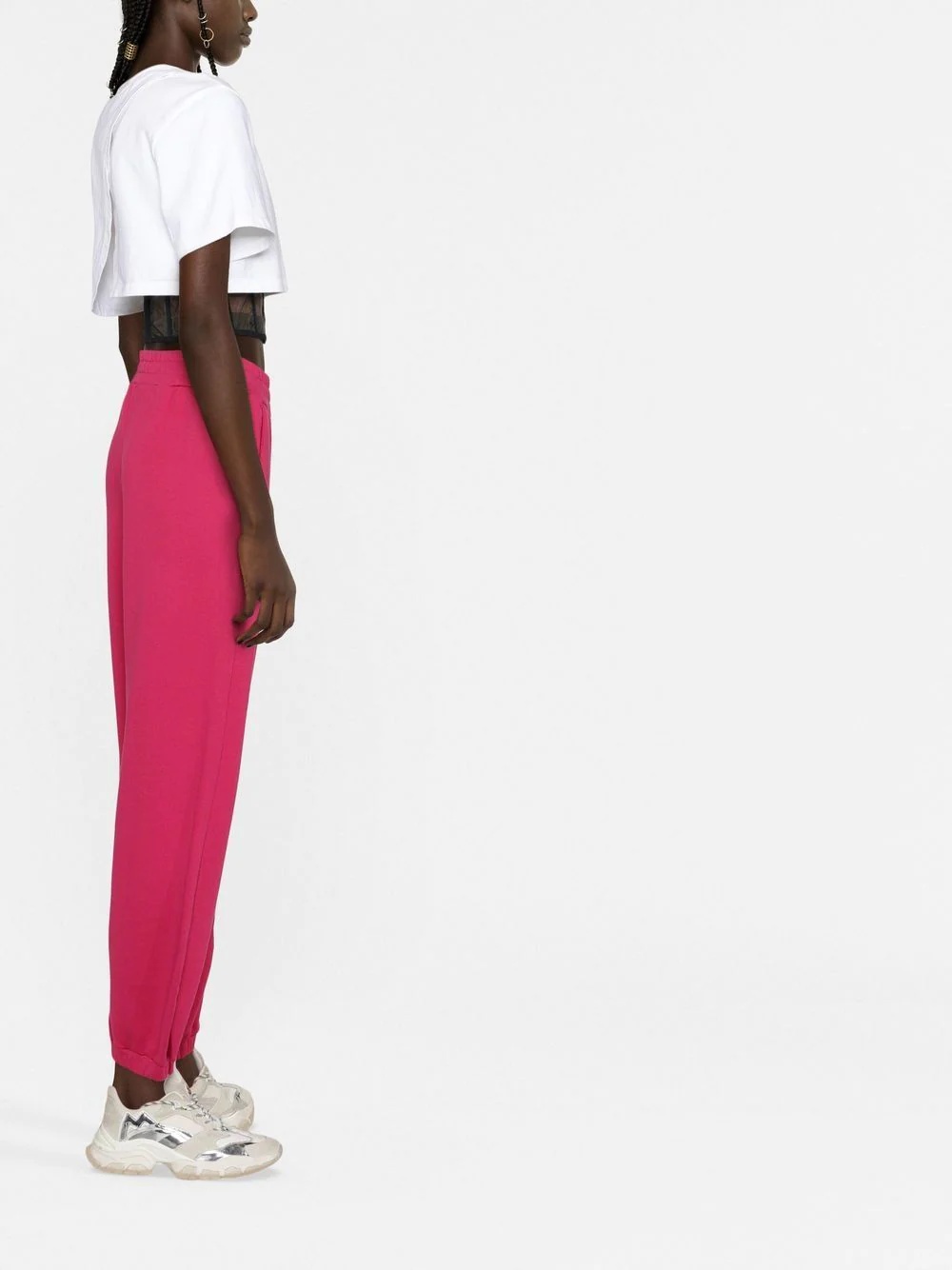 logo-print cotton track pants - 3