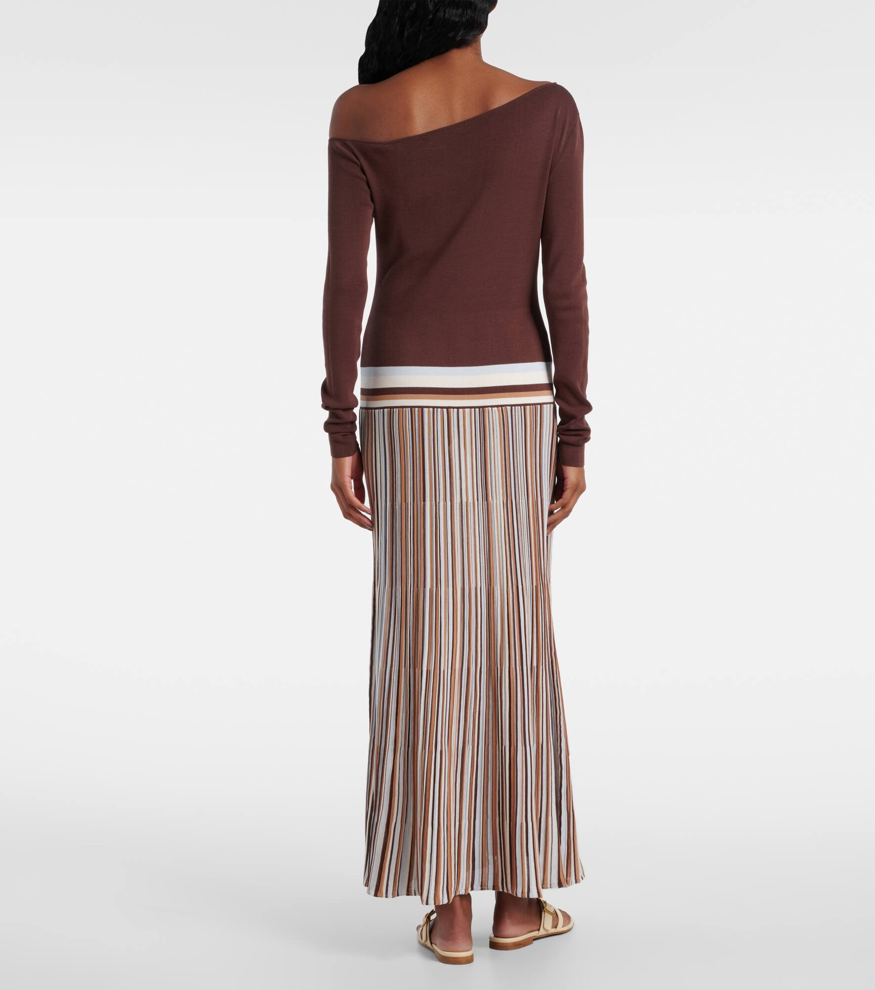 Citara knitted cotton-blend maxi dress - 3