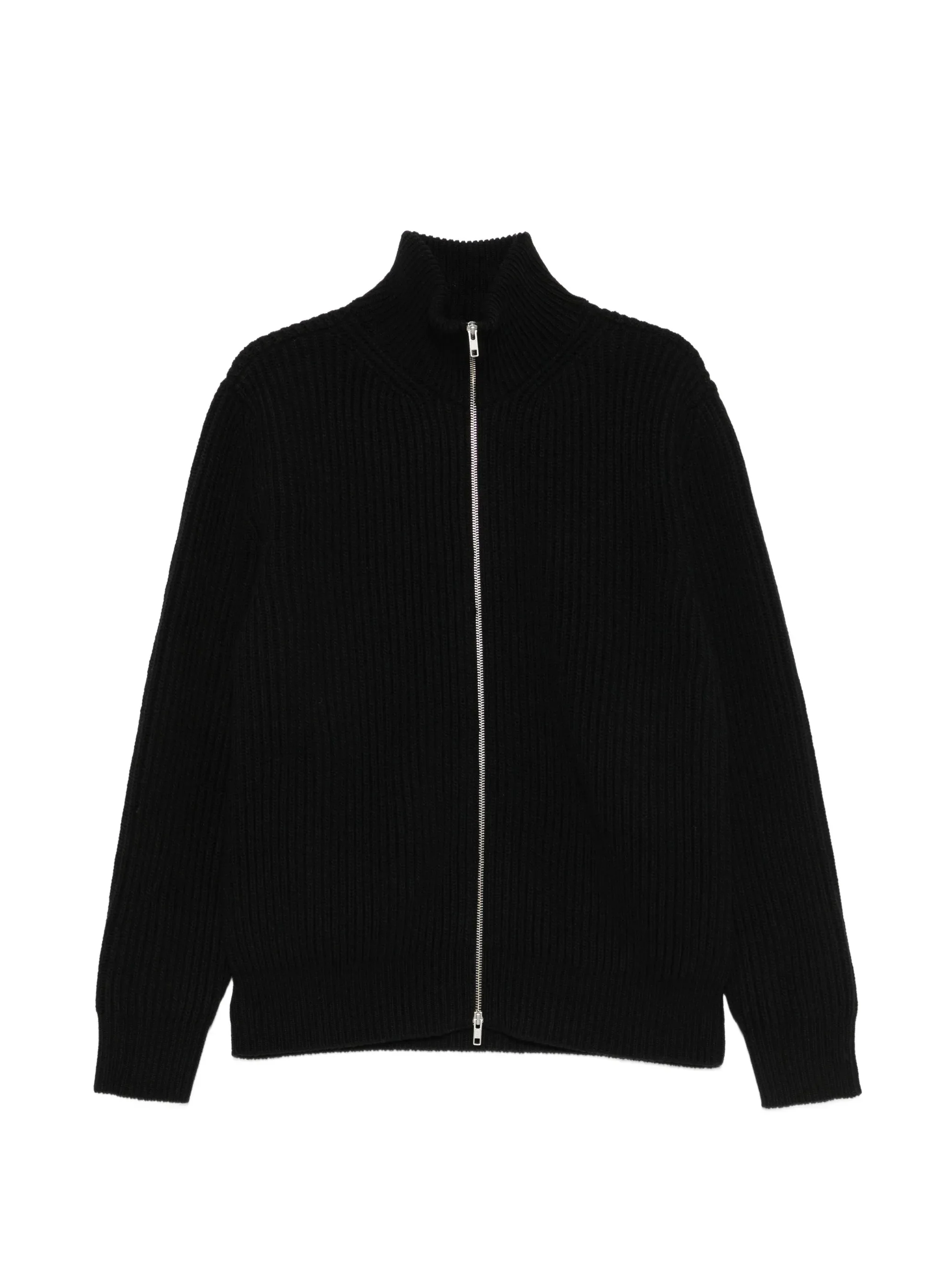 Mm6 Maison Margiela Ribbed-knit Zip-up Sweater - 1