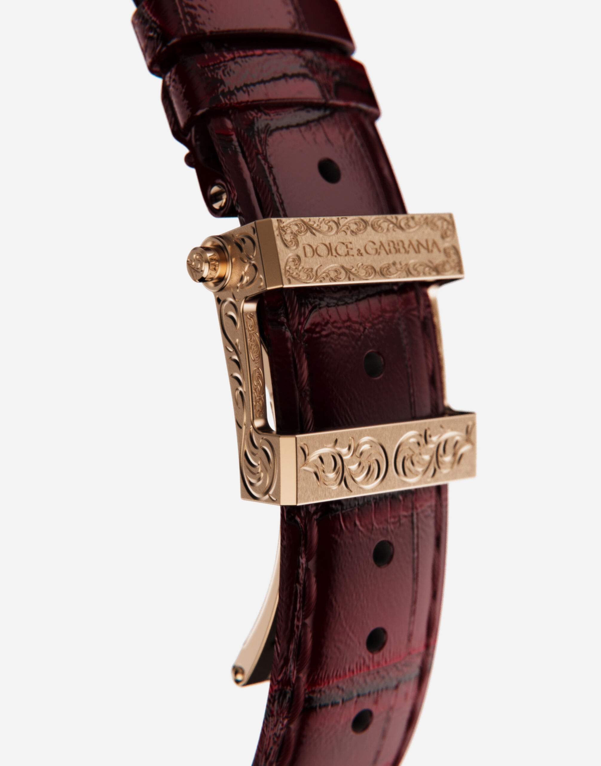 DG7 Gattopardo watch in red gold with pink mother of pearl - 5