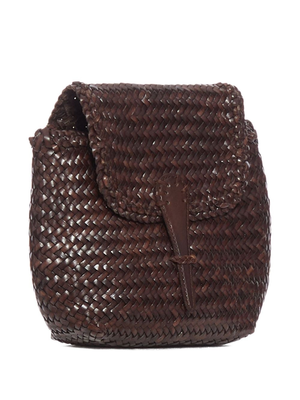 mini City woven leather cross body bag - 3