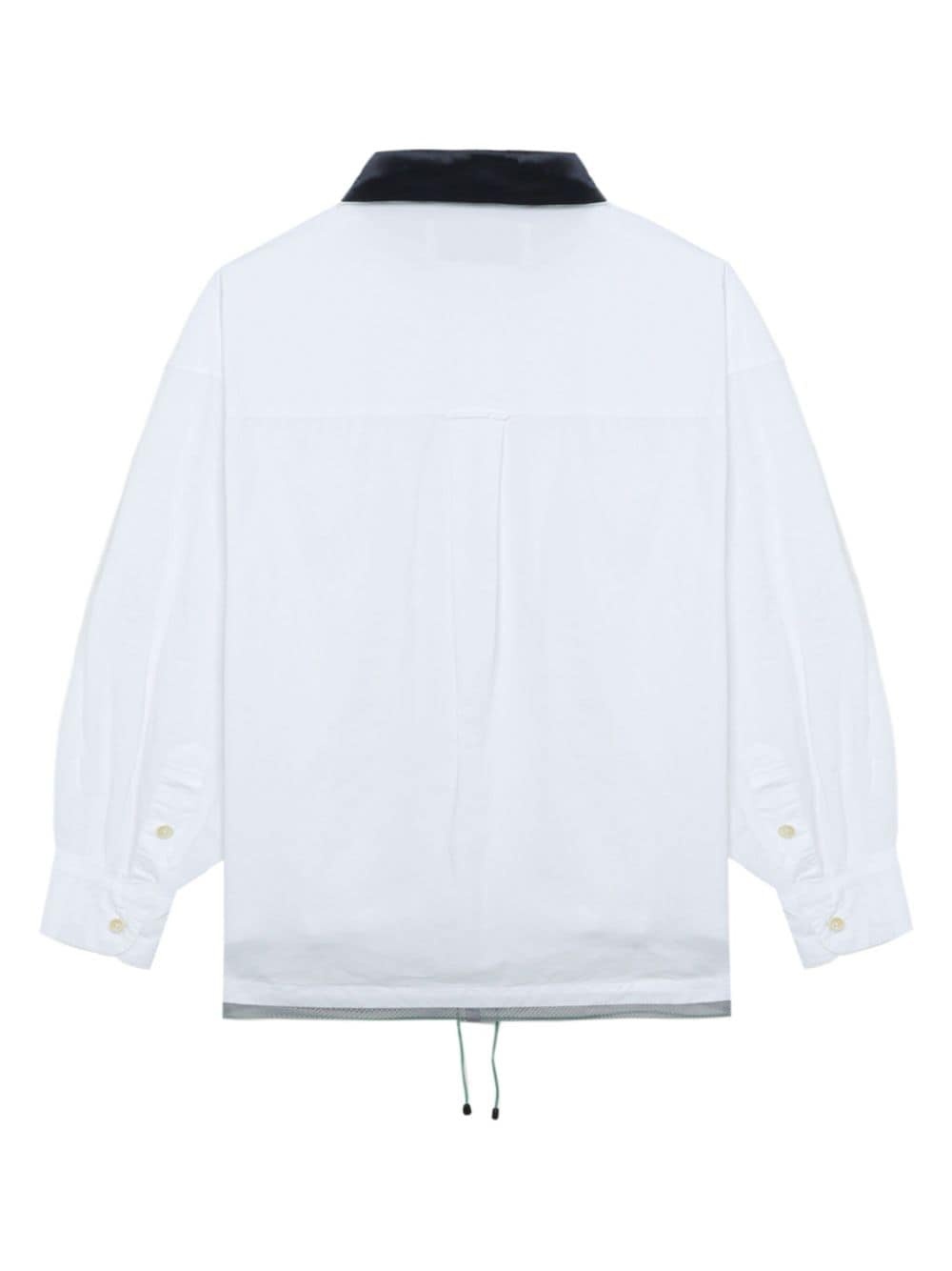 striped-collar cotton shirt - 6