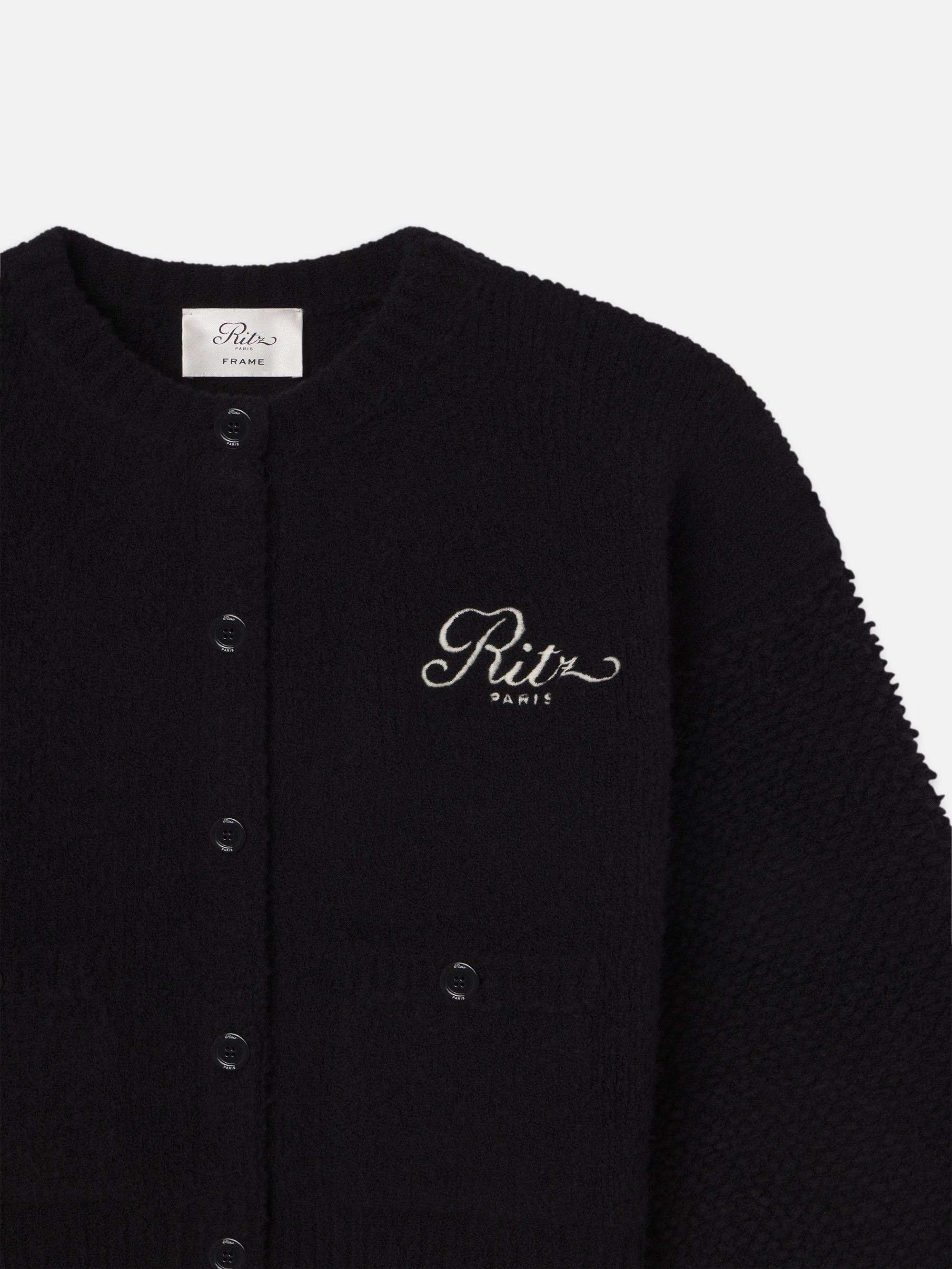 Ritz Mixed Stitch Sweater in Black - 3