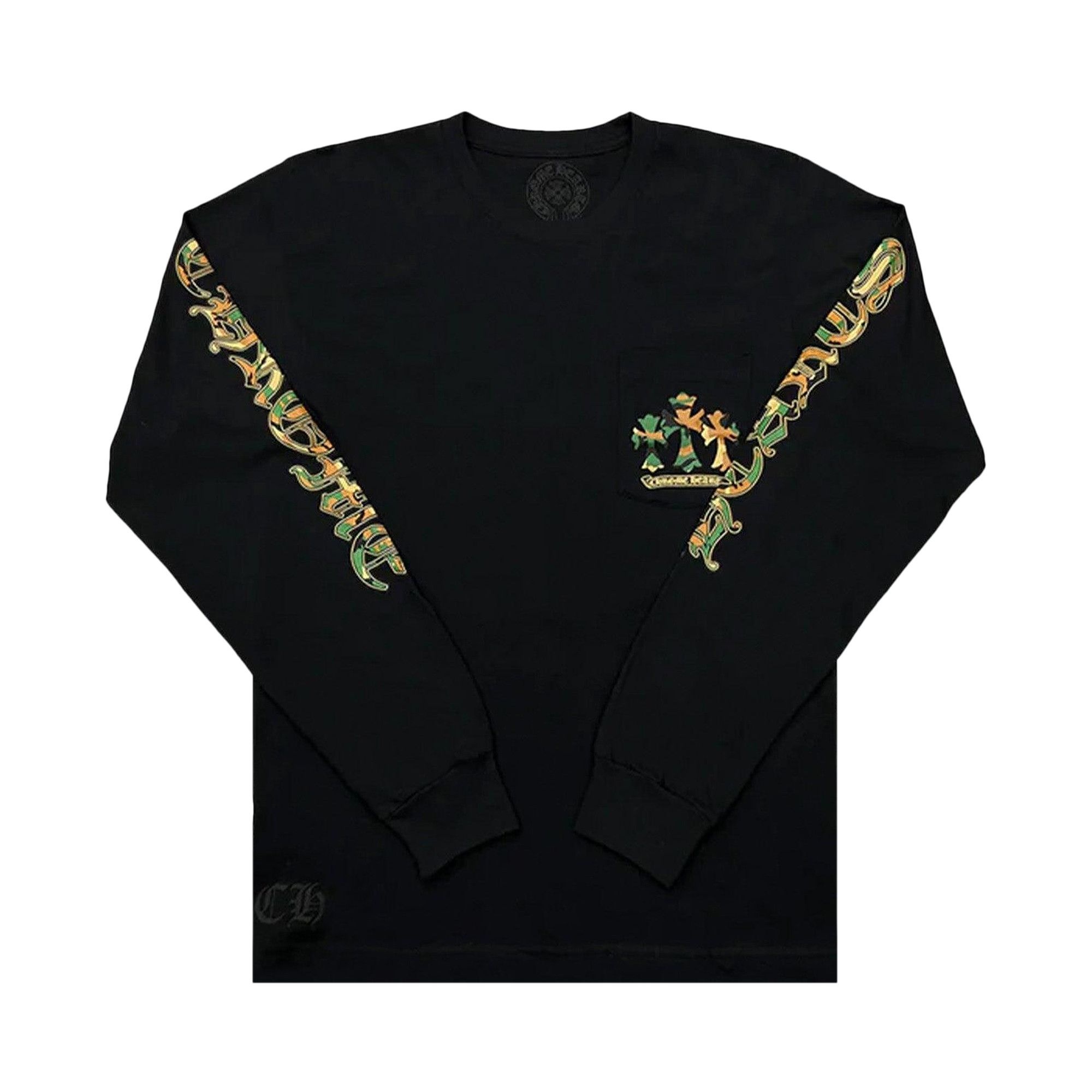 Chrome Hearts Horse Shoe Long-Sleeve T-Shirt 'Black/Camo' - 1