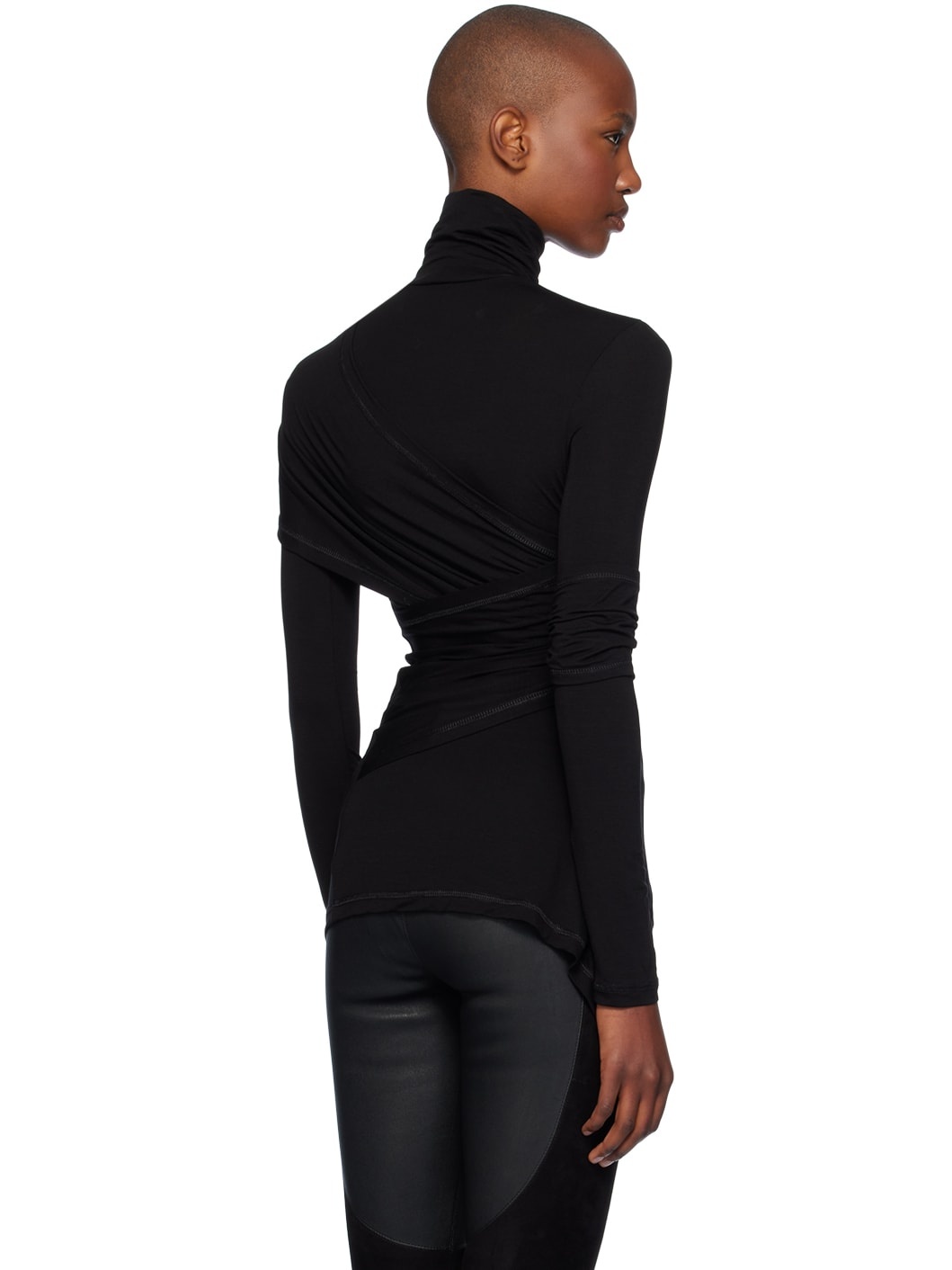 Black Protection Turtleneck - 3