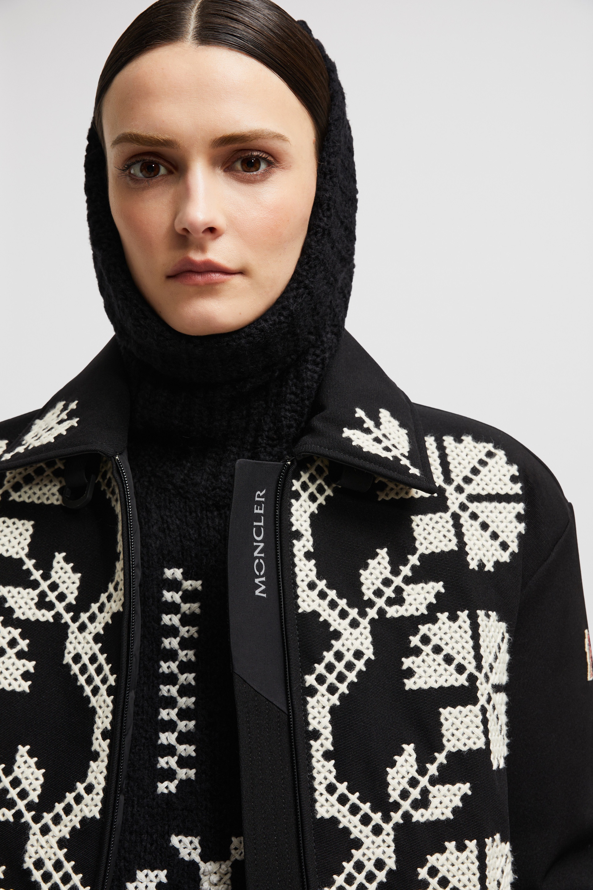 Pers Embroidered Down Ski Jacket - 4