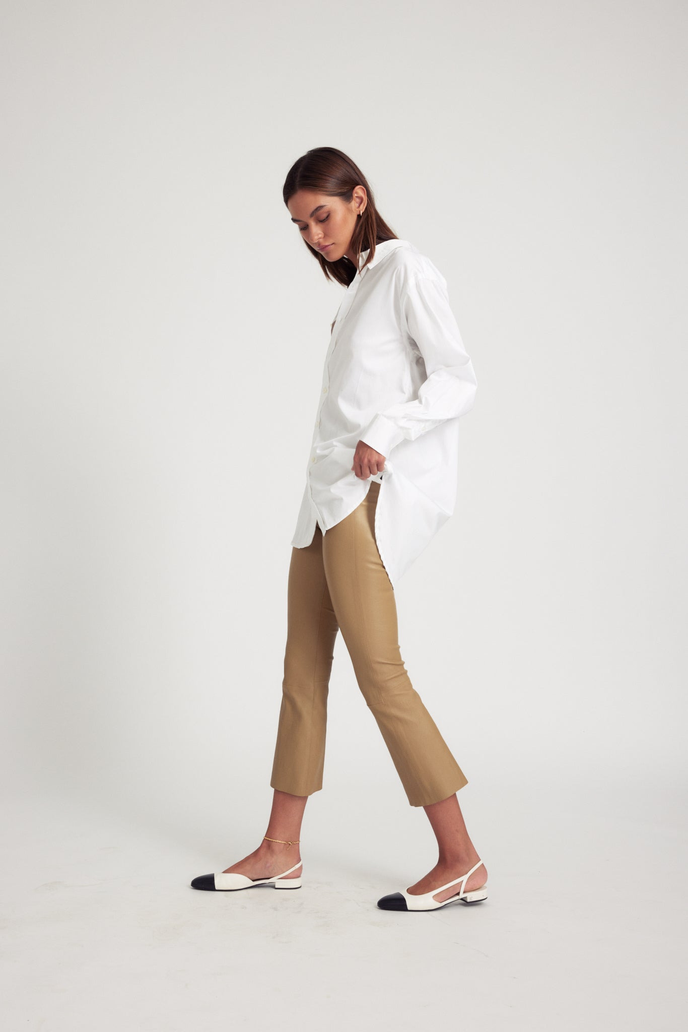 WHITE POPLIN SHIRT - 4