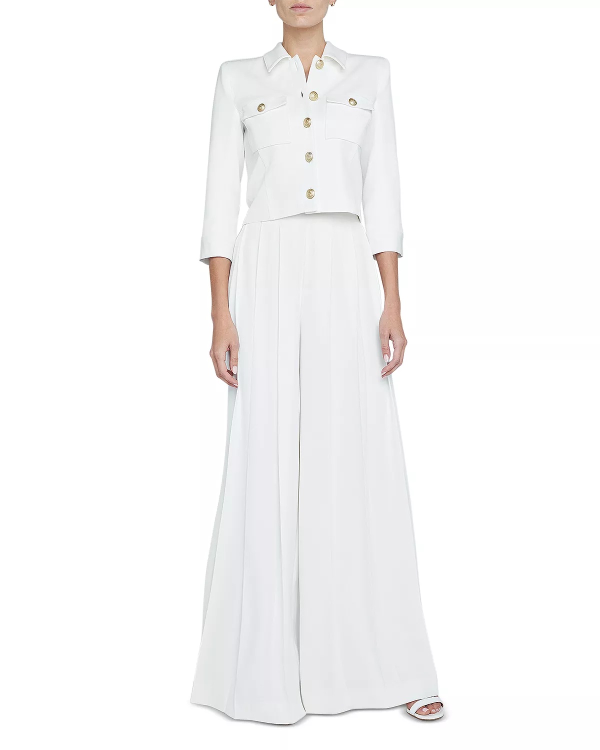 Kumi Button Front Crop Jacket - 2