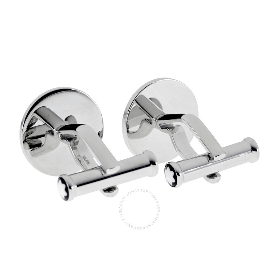 Montblanc Iconic Stainless Steel Black Onyx Cufflinks 112896 - 3
