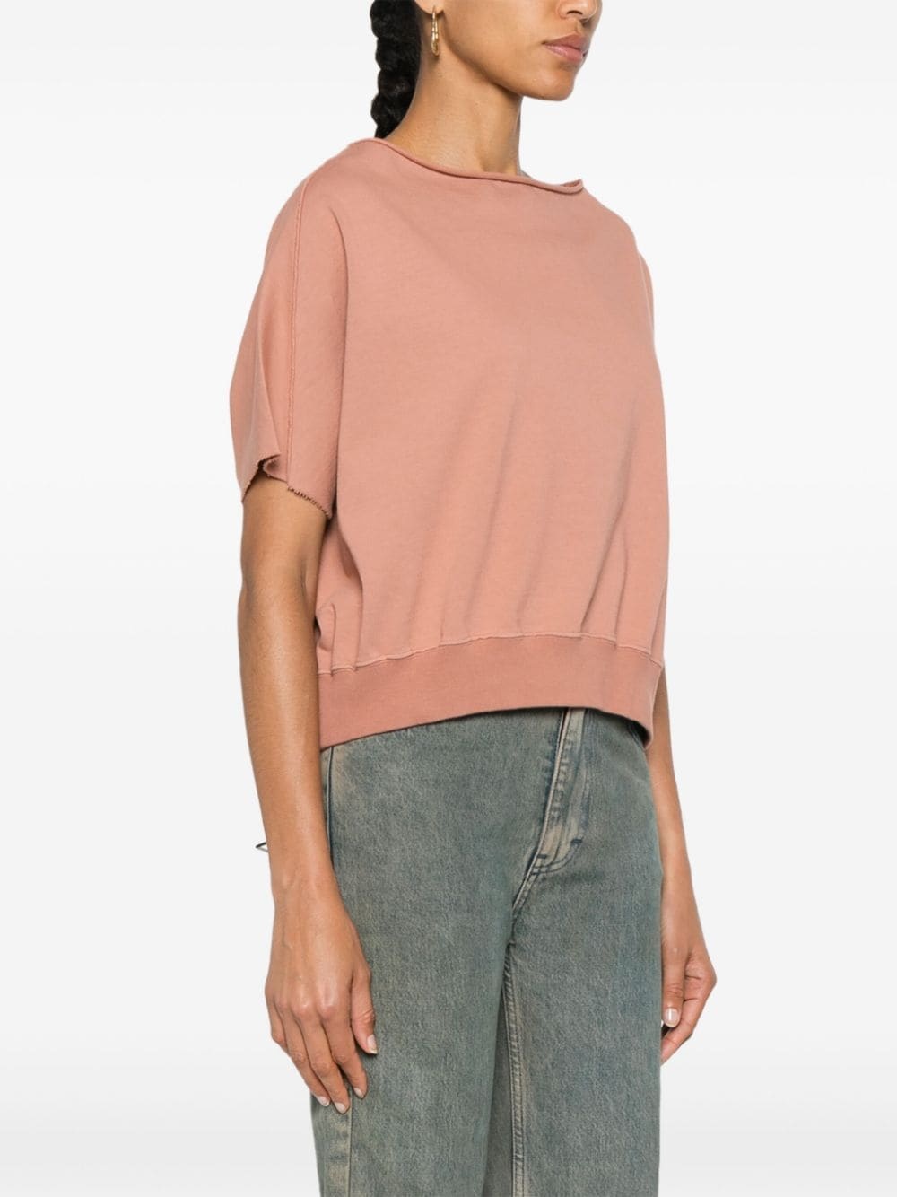 short-sleeves jersey sweatshirt - 3