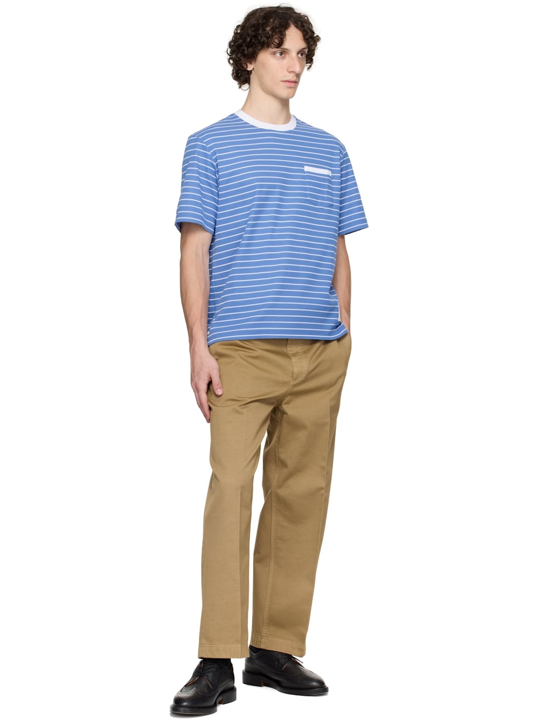 Blue Milano Short Sleeve Pocket T-shirt - 4