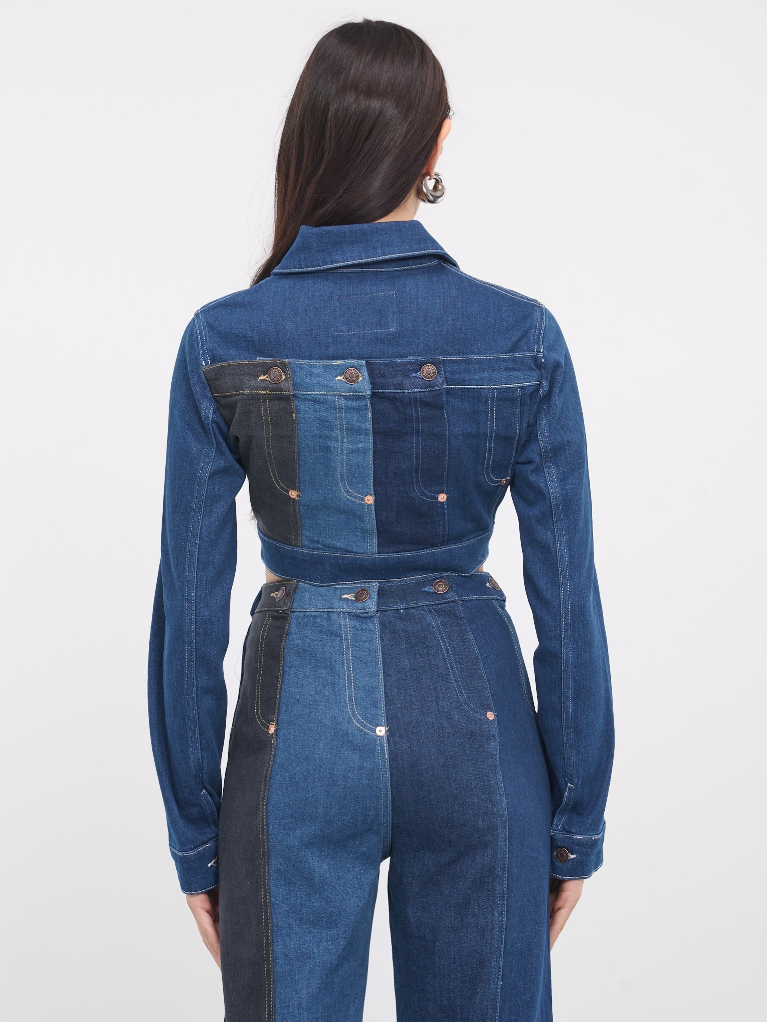 Denim Patchwork Jacket - 3