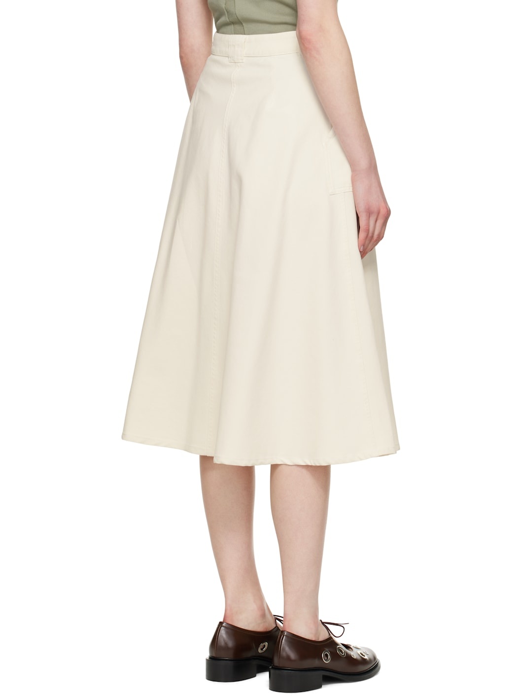 A. P.C. Off-White Laurie Midi Skirt - 3
