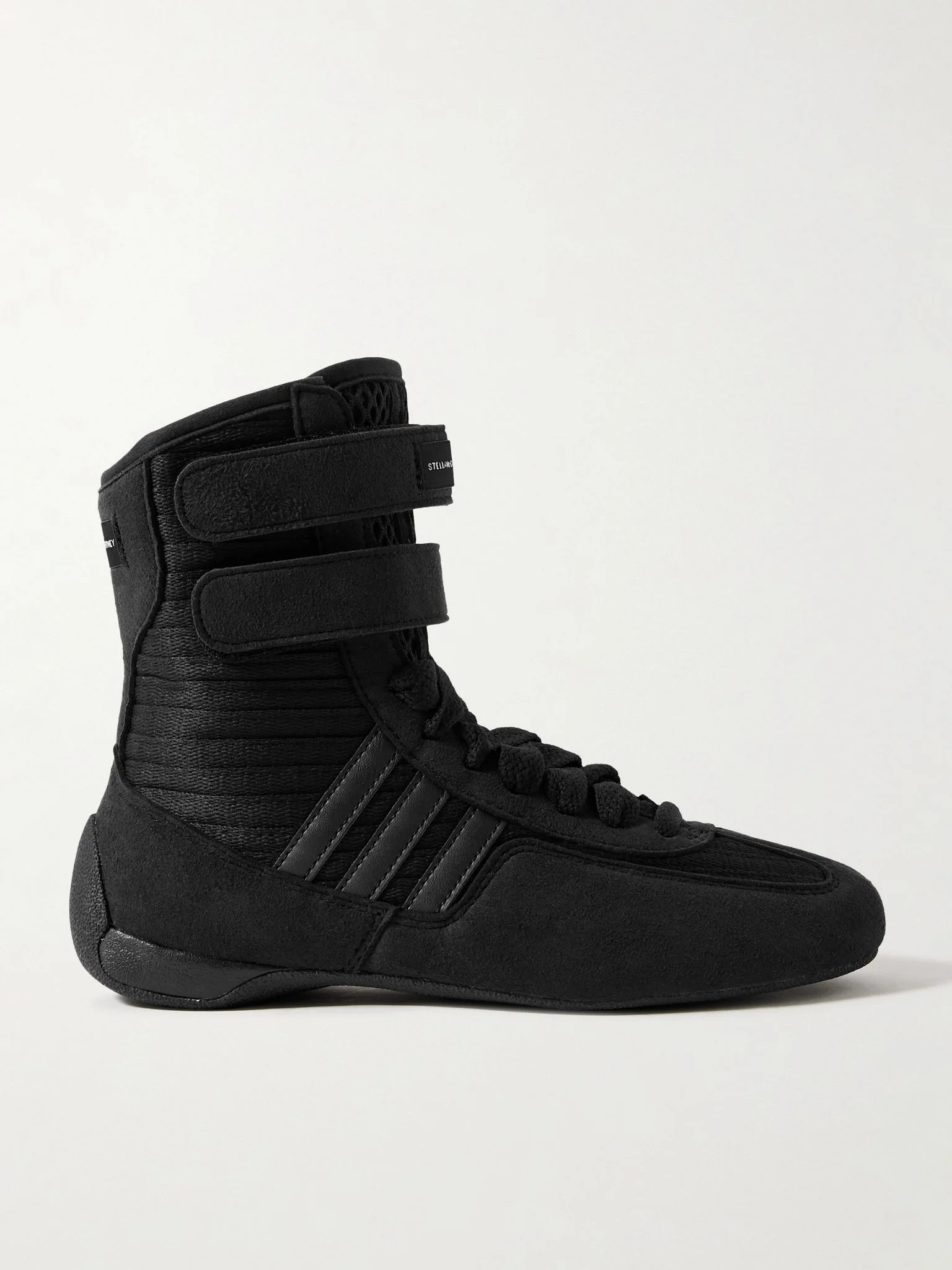 Rasant 2.0 vegan and mesh-trimmed canvas high-top sneakers Black - 1