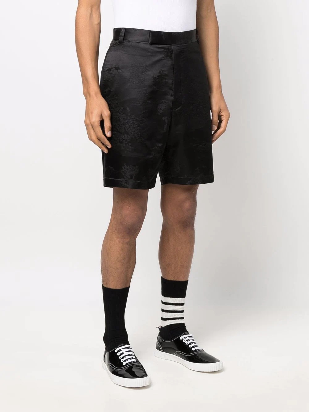 RWB stripe tailored shorts - 3