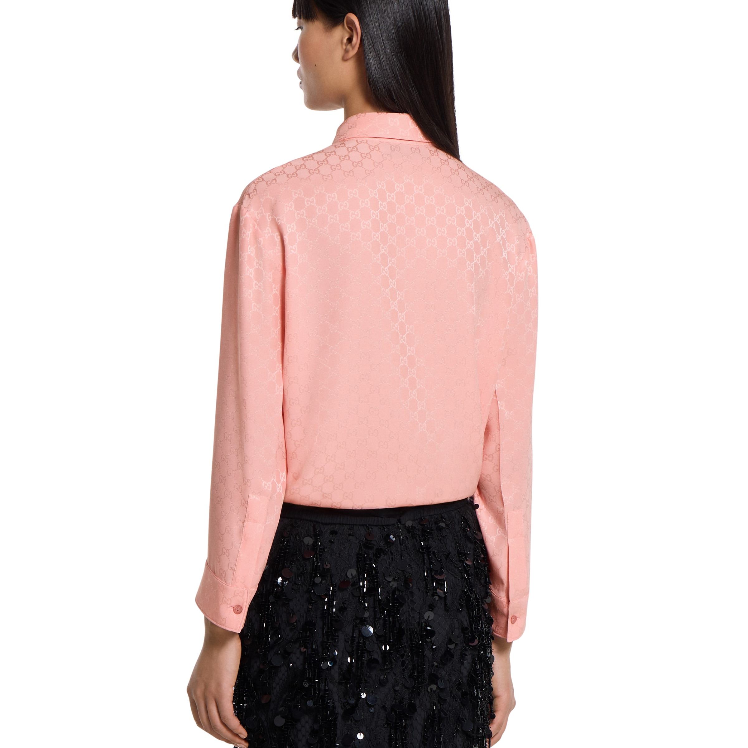 GG silk jacquard shirt - 4