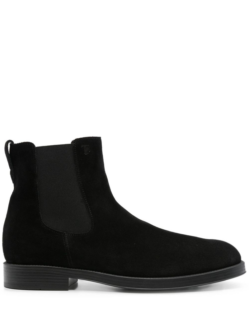 elastic-panel suede Chelsea boots 1