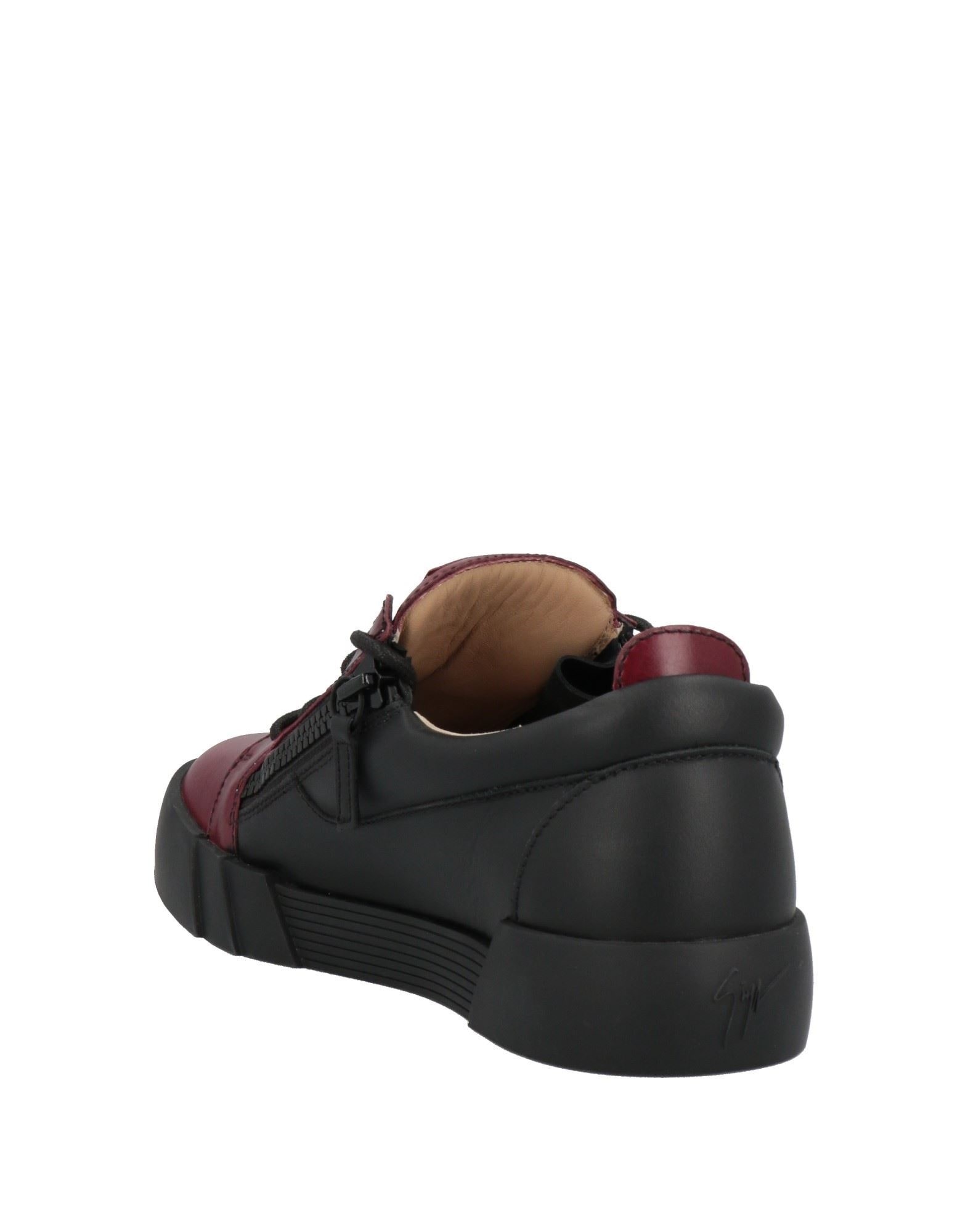 Burgundy Men's Sneakers - 3