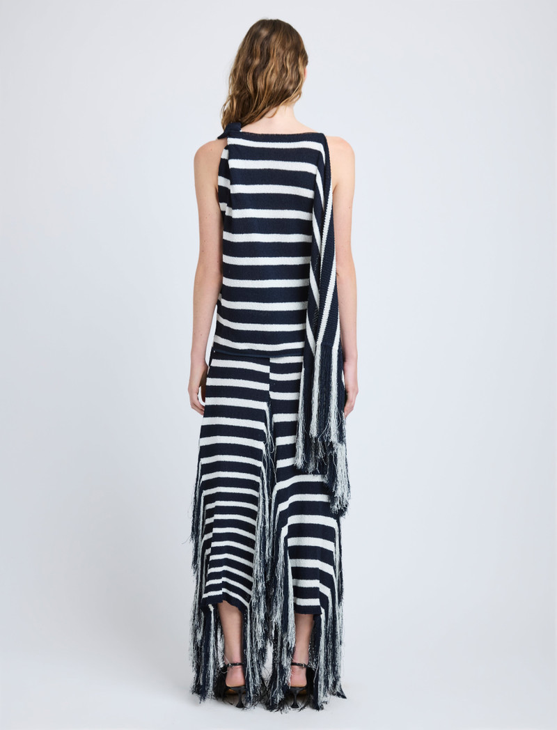 Yves Skirt in Stripe Fringed Knit 4