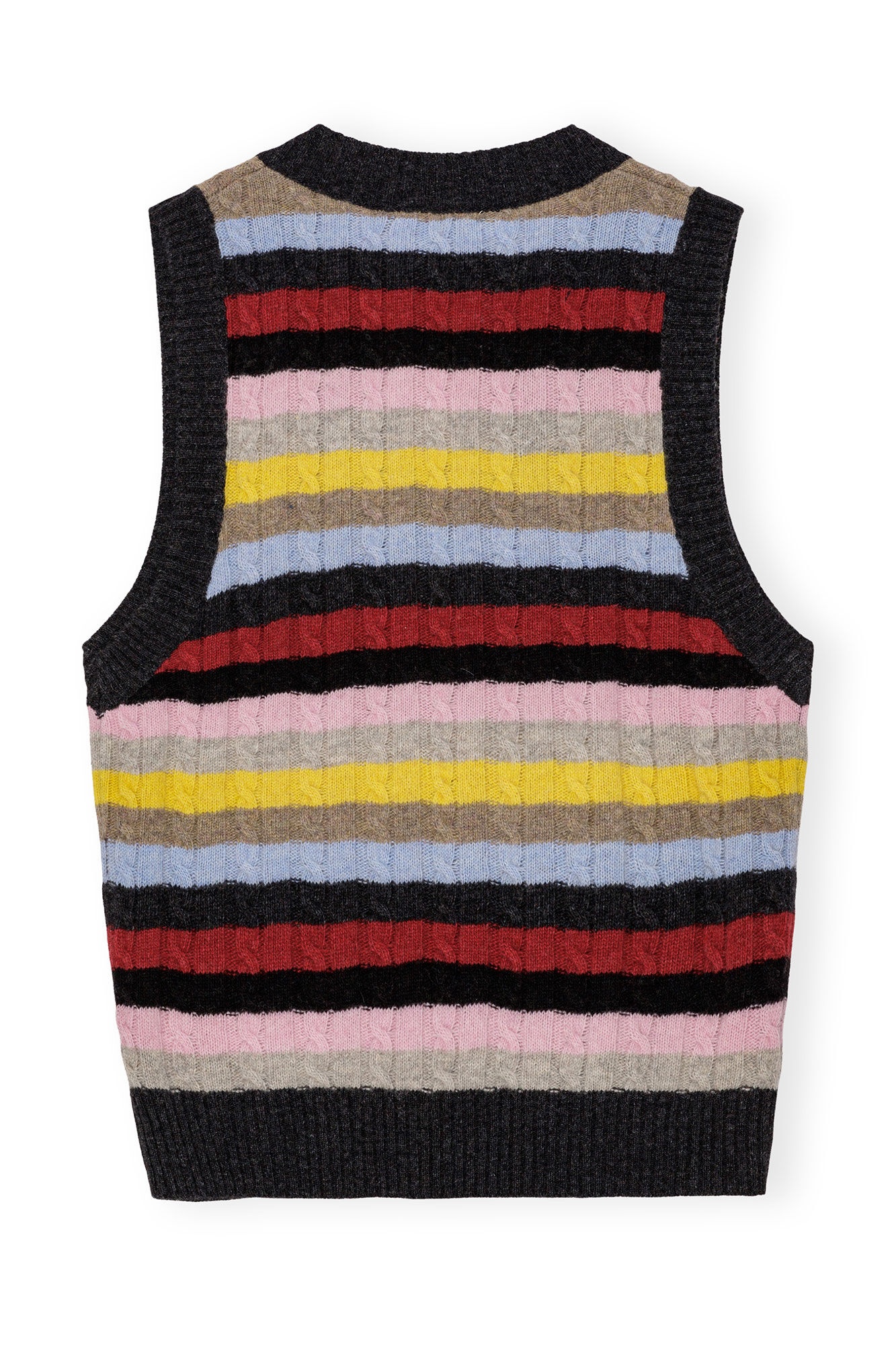 STRIPED MULTICOLOUR VEST - 2