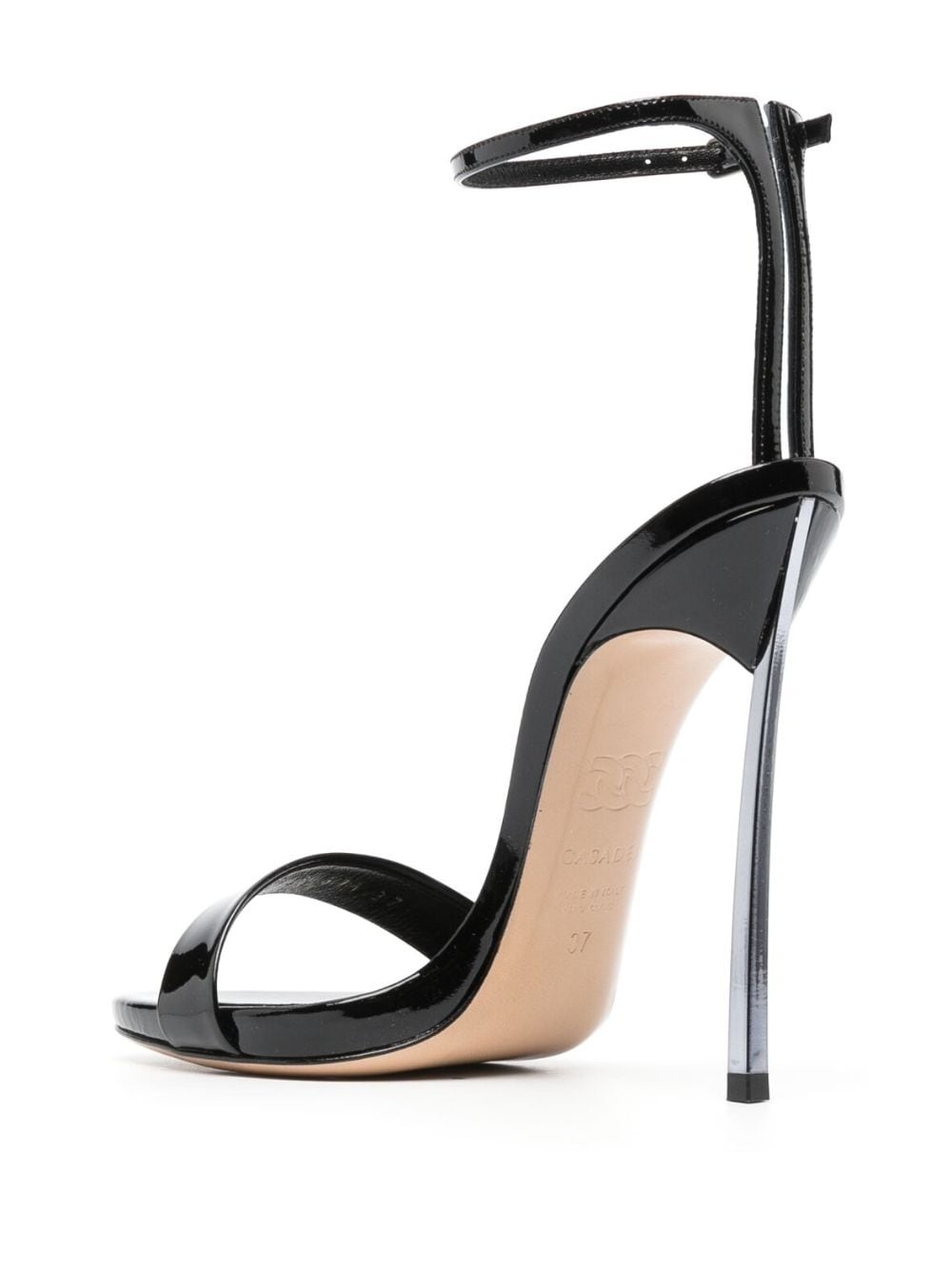 Blade 120mm patent-finish sandals - 3