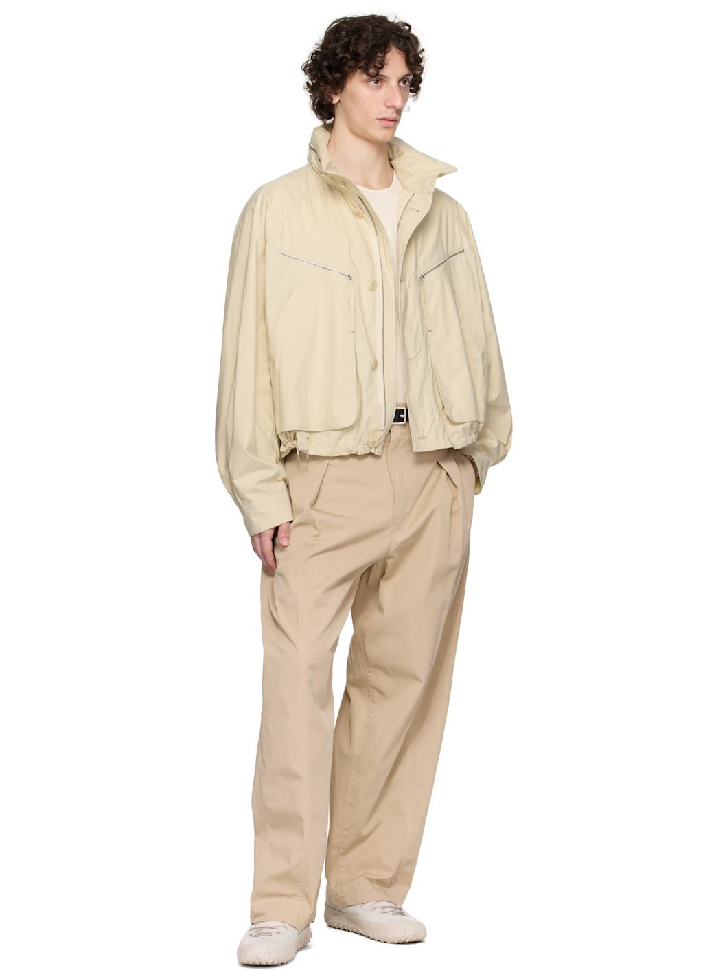 Beige Parachute Jacket - 5