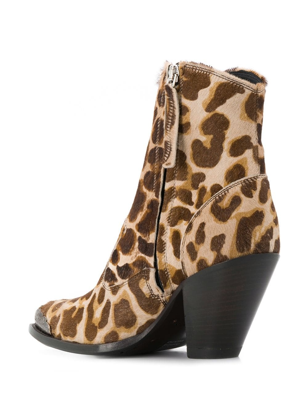 leopard-print boots - 3