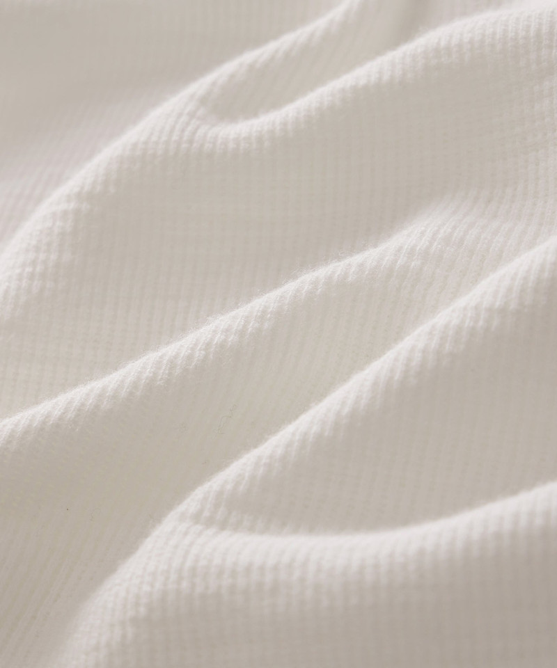 Lightweight Mini Waffle Henley 6