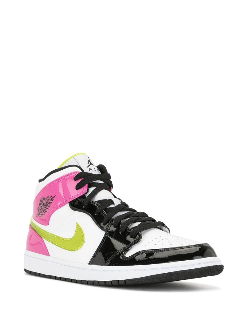 Jordan Air Jordan 1 Mid SE "Cyber / Active Fuchsia" sneakers outlook