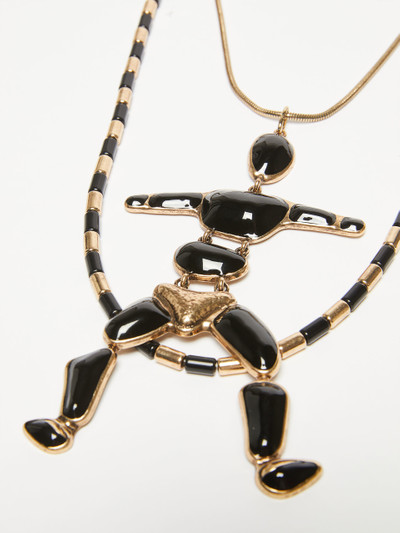 Max Mara Metal and resin necklace outlook