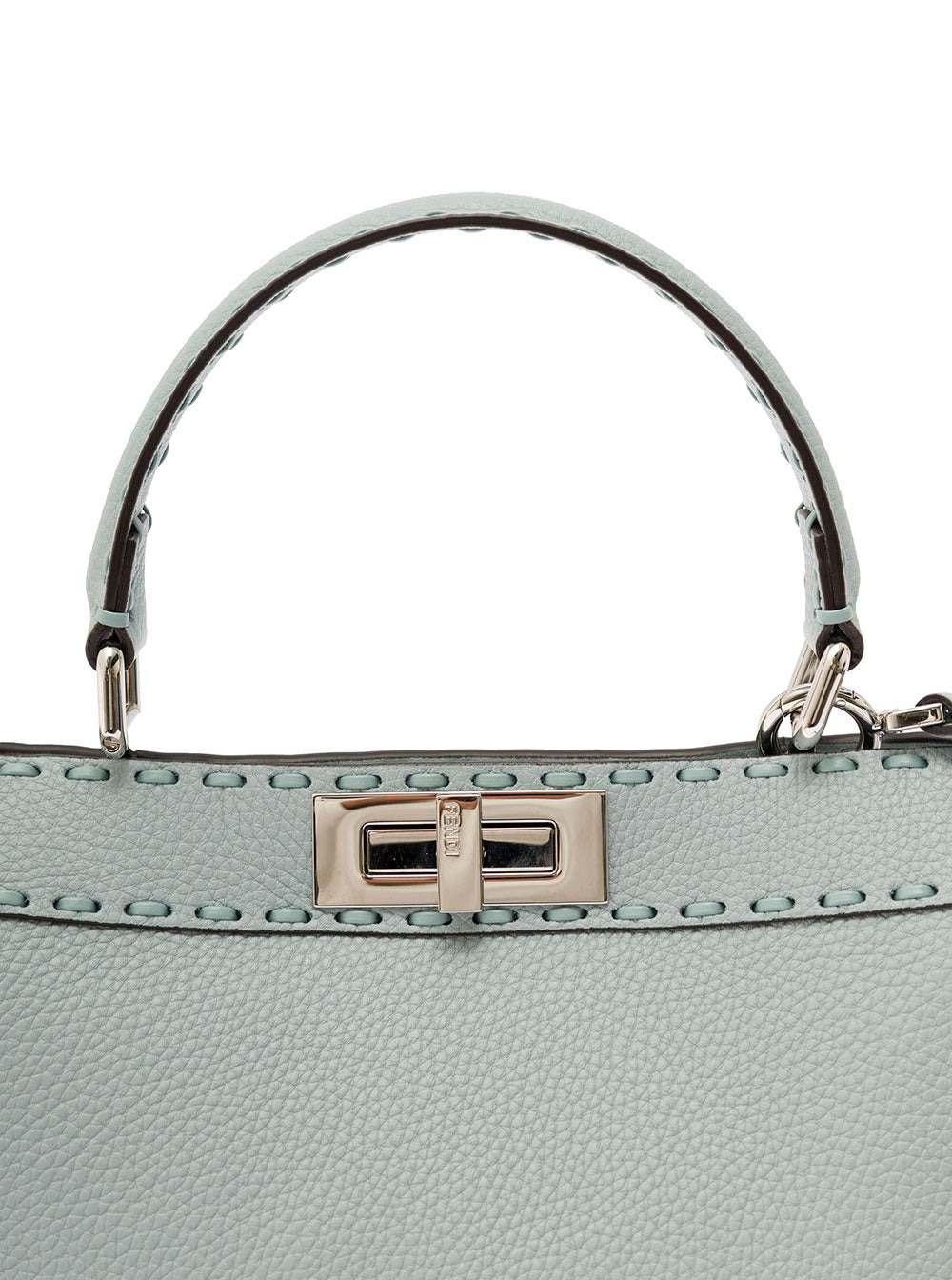 Fendi Women 'Peekaboo Iseeu Medium' Grey Handbag With 646 Hand-Sewn Topstitches Woman - 5