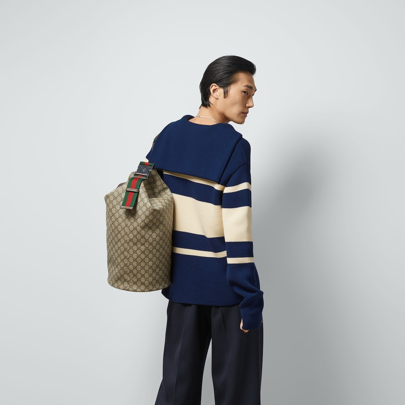 Knit cotton sweater with Interlocking G 6