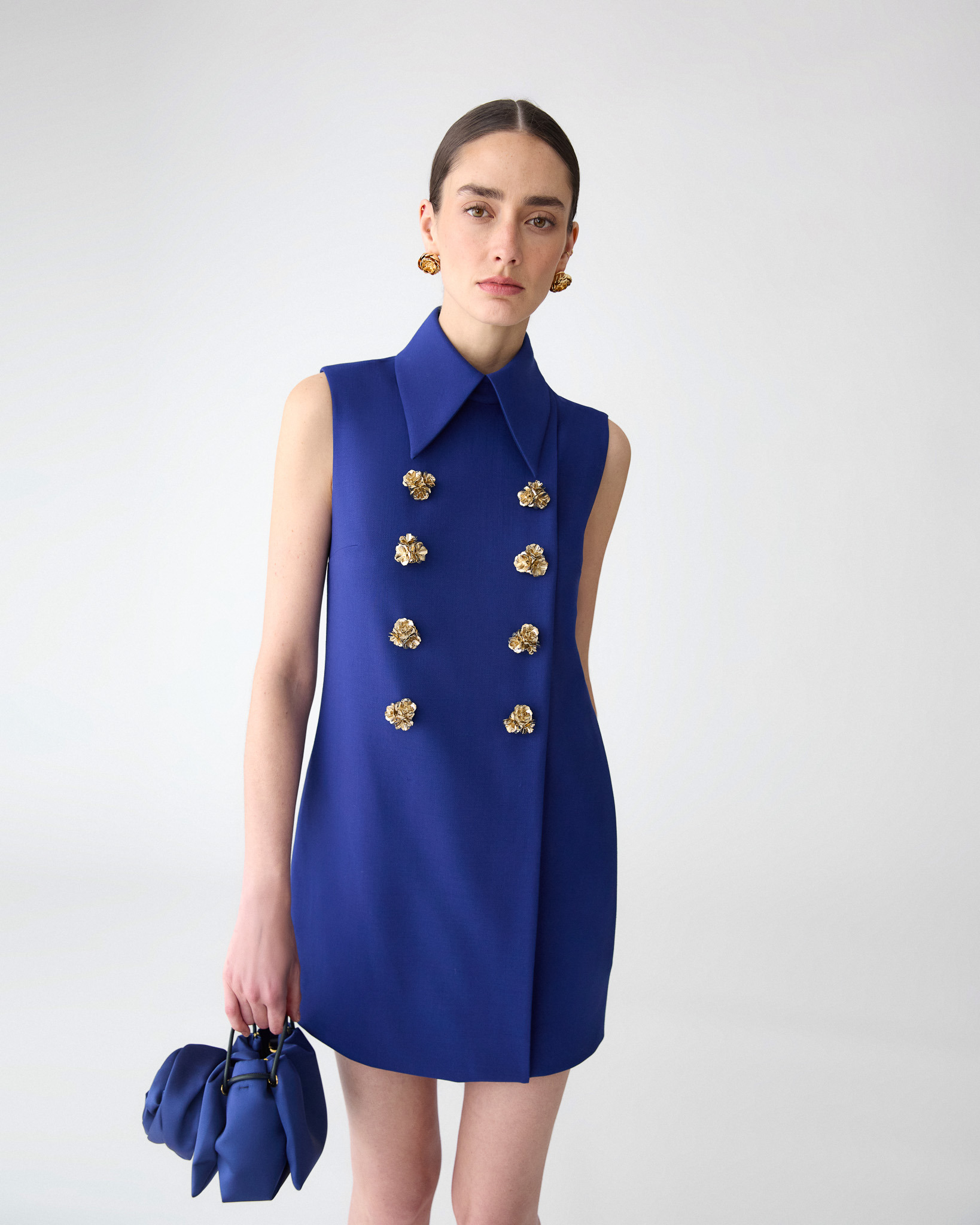 Double-Breasted Shift Dress - 2